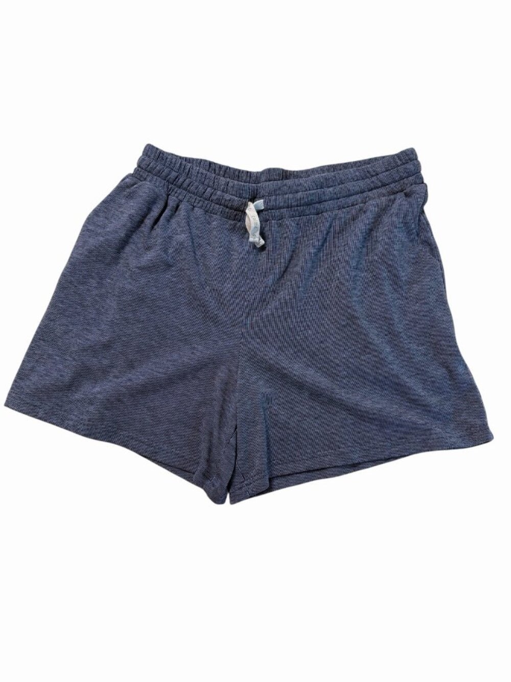 Johnny Was Calme Cozy Pull On Shorts Blue Stripe Size Large